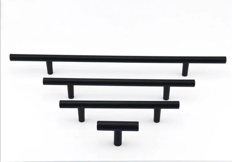 Modern Contracted Nordic Door Drawer Black Extended Aluminum Alloy Cabinet Handle T Type | Обустройство дома