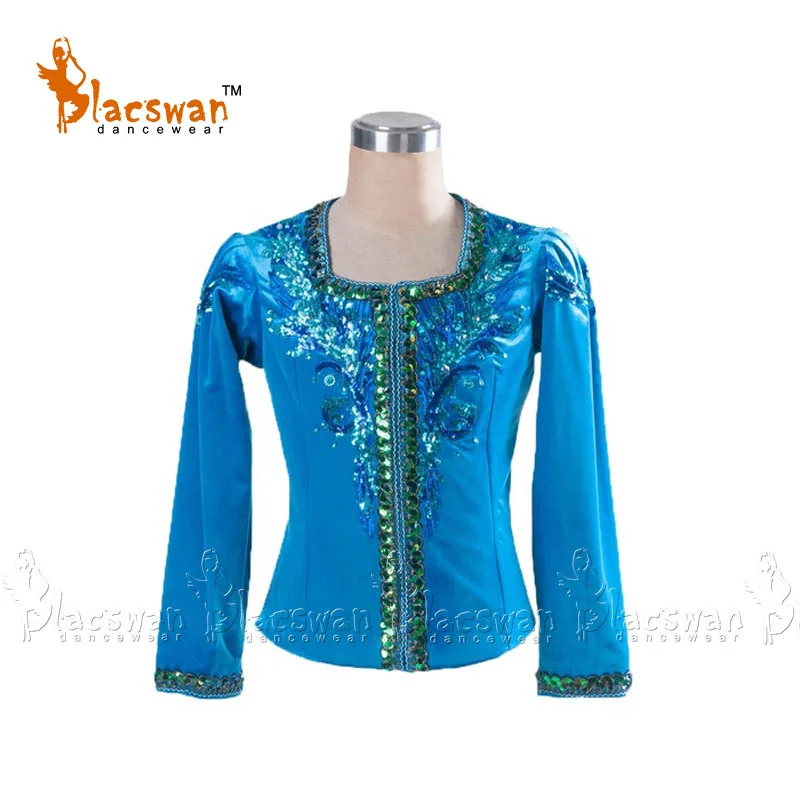 

Professional Custom Made Velvet Blue Bird Professional Ballet Tunic Costume Bluebird Male Variation Dance BT795