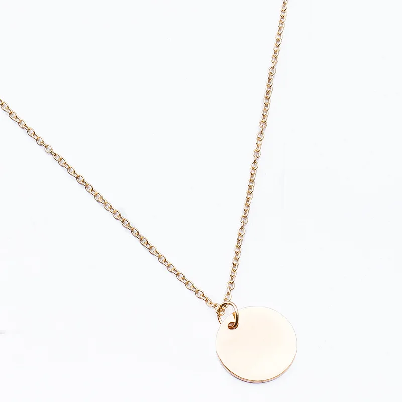 New-Trendy-Delicate-Small-Disc-Chic-Necklace-Women---Chain-Choker-Women-s-Necklaces-Jewelery (2)
