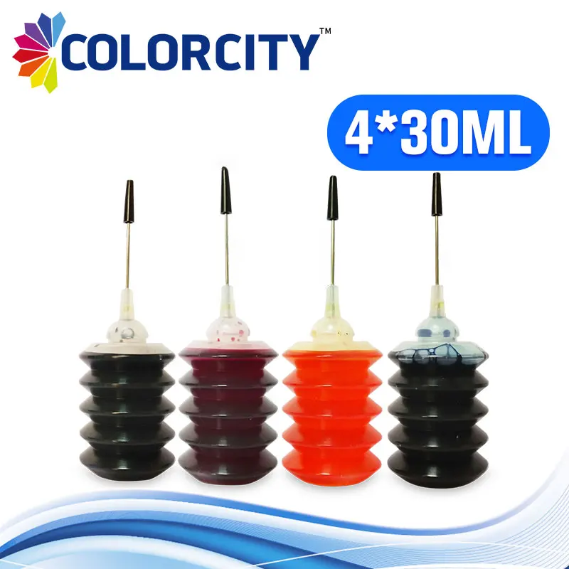 

4x 30ml dye ink For canon pg440 cl441 refillable ink cartridges for Pixma MG2180 MG3180 MG4180 MG4280 MX378 MX374 MX394 MX434