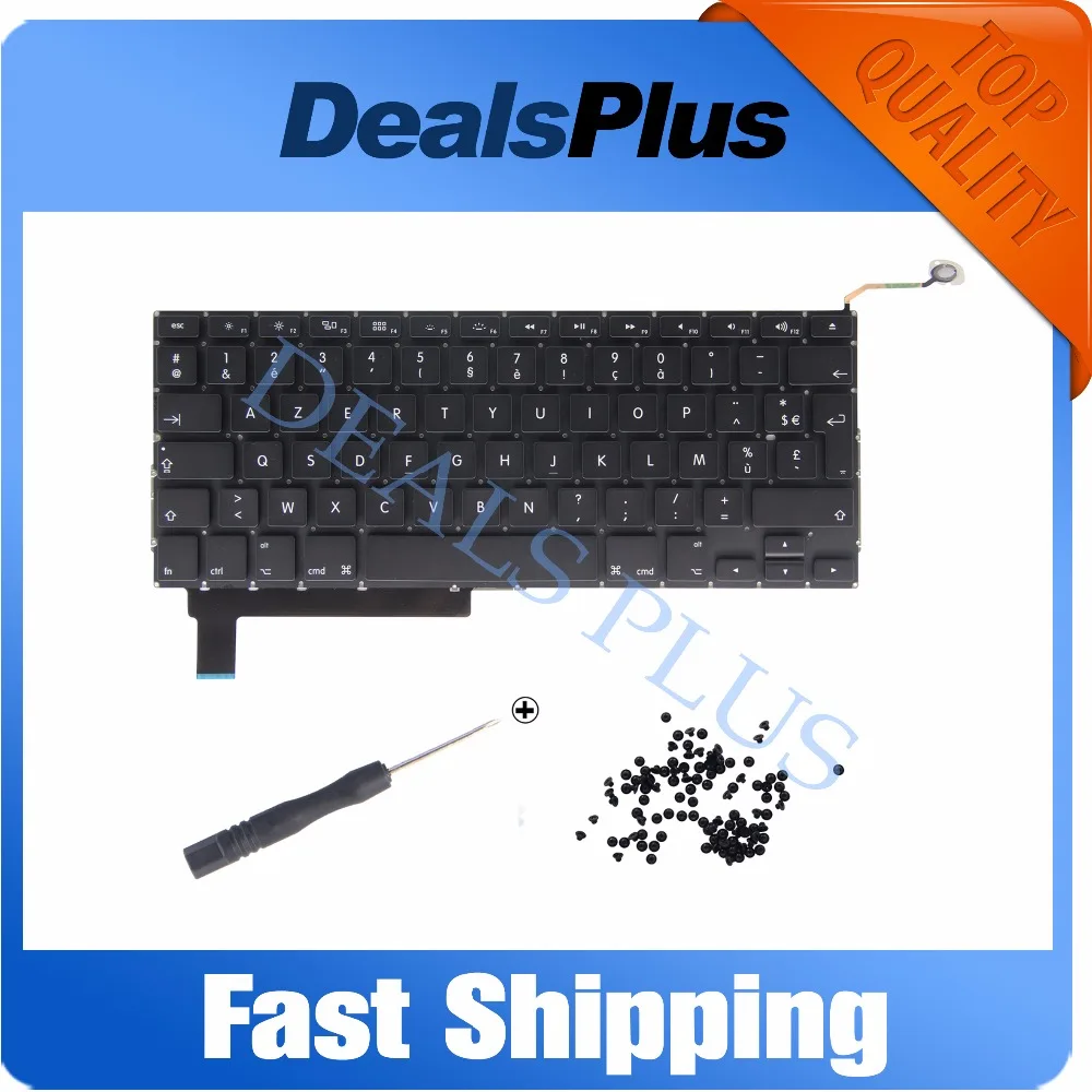 

New A1286 AZERTY French Fr Keyboard Fits Macbook Pro Unibody 15" A1286 MB985 MB986 MC371 MC372 2009-2016 year