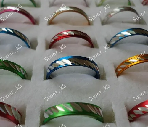 

2000pcs 20sets wholesale lots pretty multicolor aluminum alloy Rings New free shipping RL088