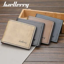 

Men wallets Top 2018 Vintage Leather Fashion Brand Luxury Wallet Short Slim Male Purses Money Clip Credit Card Dollar Price 079