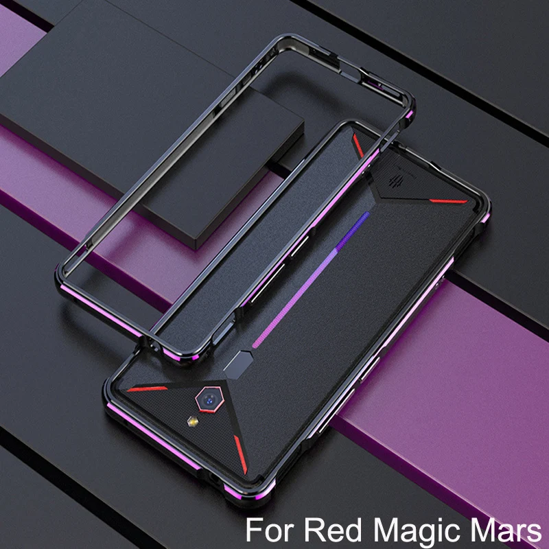 2 шт. роскошный брендовый Алюминиевый металлический бампер для zte Nubia Red Magic Mars, металлический чехол-накладка, рамка в форме колонки, красная Magic 2