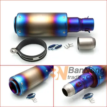

Free shipping Motorcycle Modified colour Exhaust pipe For CBR600 CBR1000 YZF R1 R6 ZX-6R ZX-10R GSXR600 750 1000 Scooter Racing