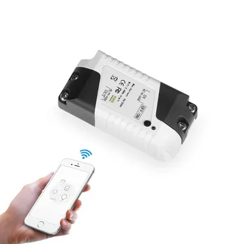 

eMylo Smart Switch Mini WIFI Light Switch 220V 1ch Wireless Remote Control Switch Voice Control For Google Home, Smart Life 1pc