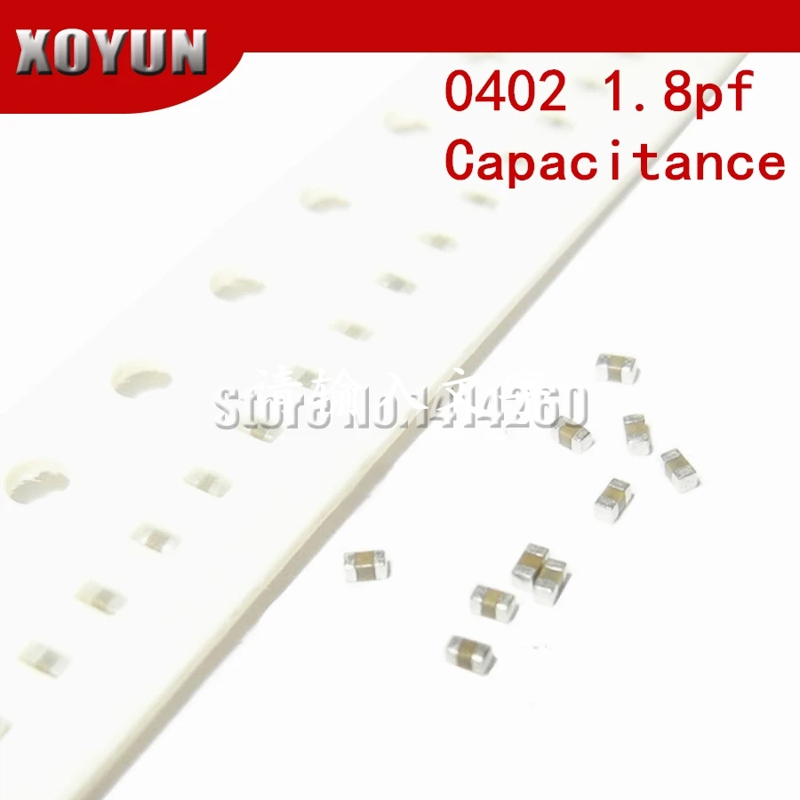 

Керамический конденсатор 100 1.8pf 1R8 50V X7R 0402 SMD, 10% шт.