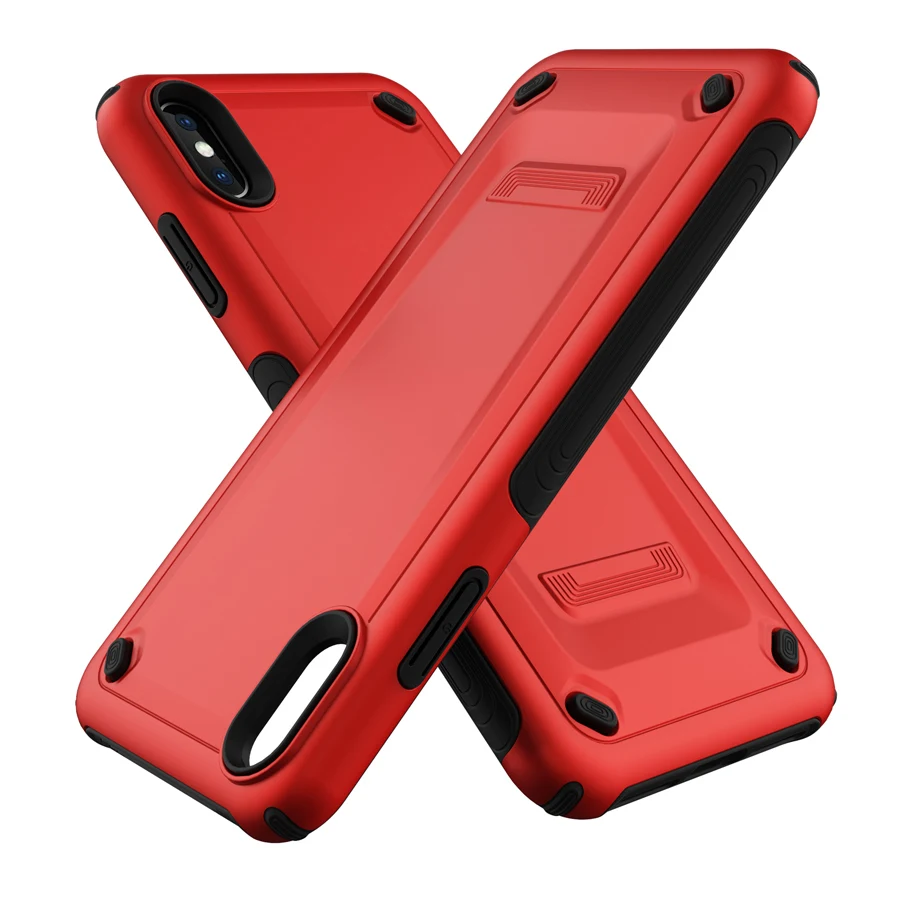 

IQD Phone Case for iPhone Xs Max Xr Cover Dual layer rugged Protective sleeve Anti-fall tpu for apple iphone X Cases new design