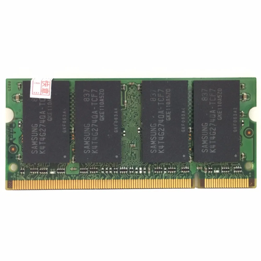 سامسونج 4 GB 4G PC2-6400s PC2 6400 s 6400 DDR2 800 MHz 800 MHZ وحدة كمبيوتر محمول ذاكرة عشوائية Ram الأصلي