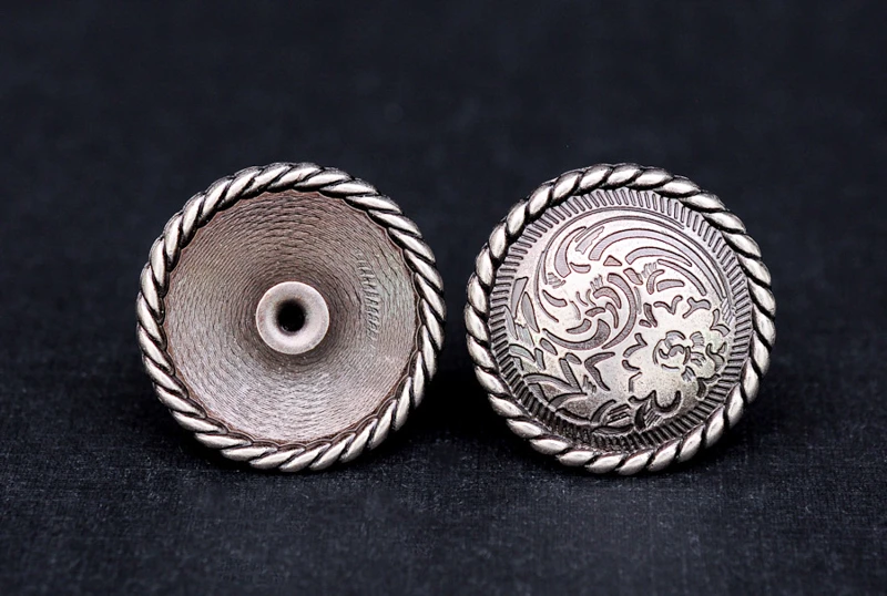 F43 Lot 10PCS Vintage Floral Studs Set Biker Style Leather Handcraft Conchos SET F43 Lot 10PCS Vintage Floral Studs Set Biker Style Leather Handcraft Conchos SET