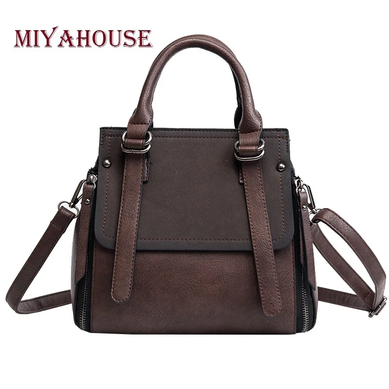 

Miyahouse New Arrival Women Tote Handbags PU Leather Female Bucket Messenger Bags Ladies Small Casual Shoulder Bag