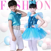 Детское платье вечерние Одежда для танцев для мальчиков и девочек, Костюмы детская современная танцевальная одежда в стиле для танцев и сцены расшитые пайетками костюмы Костюмы H435