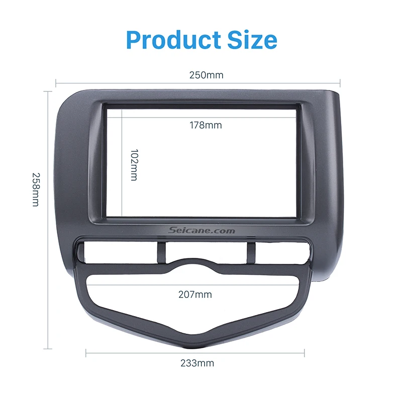 Seicane Quality Double Din Car Stereo Radio Fascia Panel for 2006 Honda Jazz City Auto AC LHD DVD Player Dash Mount Kit Adaptor Seicane Quality Double Din Car Stereo Radio Fascia Panel for 2006 Honda Jazz City Auto AC LHD DVD Player Dash Mount Kit Adaptor