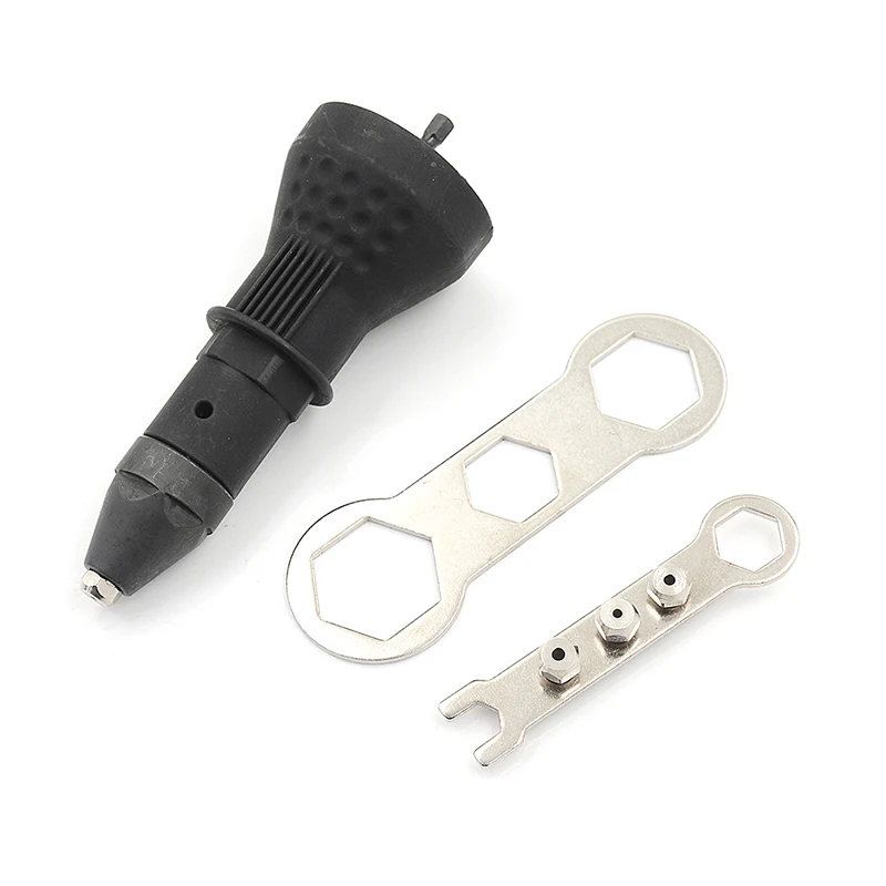 1 Set Electric Rivet Nut Gun Riveting Tool Cordless Riveting Drill Adaptor Insert Nut Tool Riveting Drill Adapter Wholesale