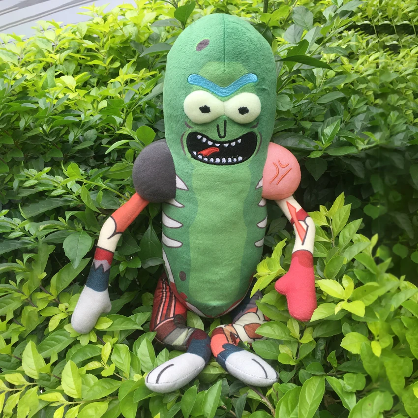 

18" Rick and Morty Pickle Rick Funny Faces Soft Stuffed Plush Toy Cartoon Doll Home Decor Cosplay Collection Fashion Gift Cool