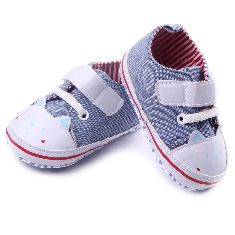 Cute Cat Pattern Baby Shoes Soft Sole Baby First Walker Infant Boys ...