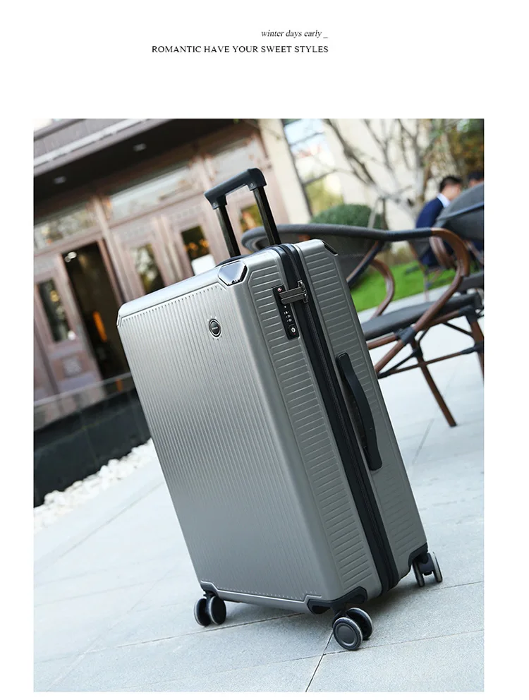 Travel Luggage Trolley Alloy Business Rolling Airplane Luggage Explosion Proof Zipper Suitcase Spinner Wheels Trunk (13)