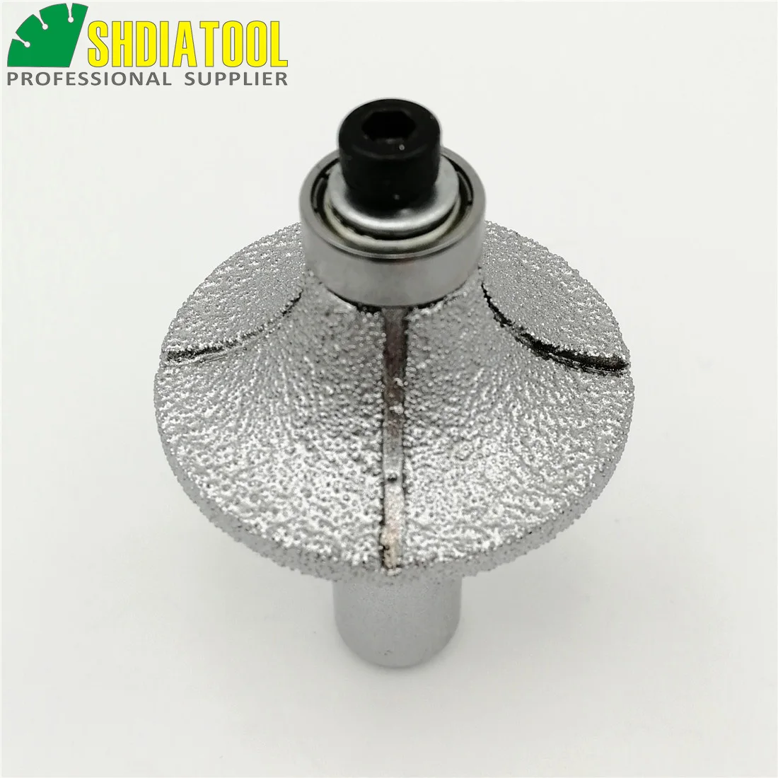 Raduis 12mm Brazed diamond router bits with 1/2" shank for slab edge profile, Router cutter for stone