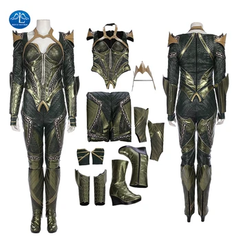 

Manluyunxiao Justice League Mera Cosplay Leather Suit Halloween Costume For Women Aquaman Superhero Out Full Set Custom Made