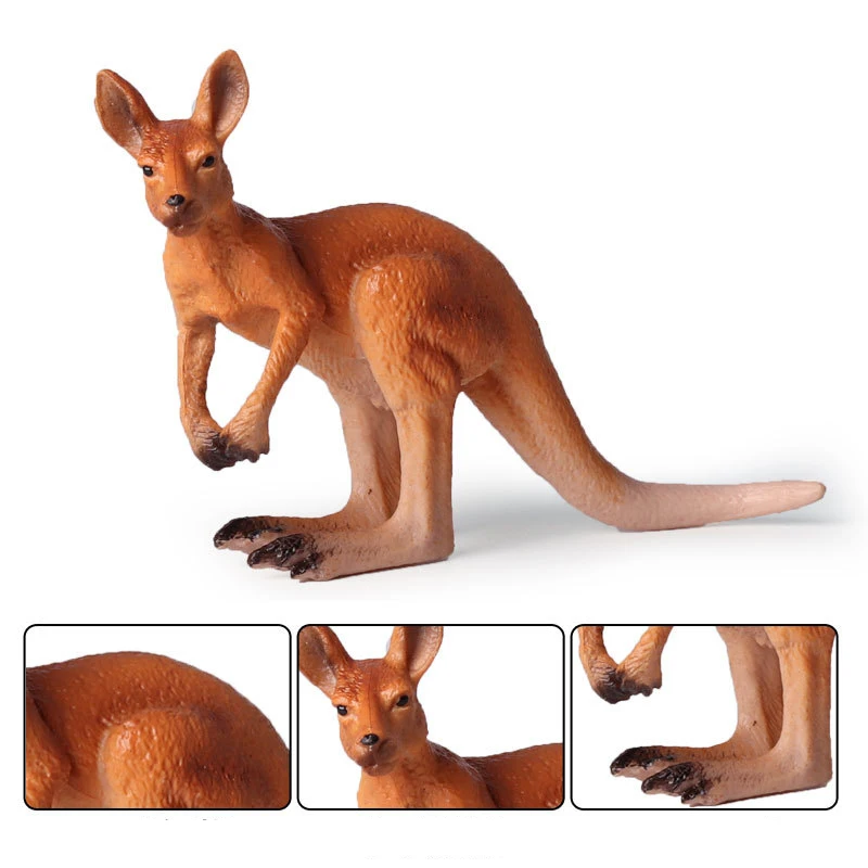 Buy Action&Toys Figure Wildlife Animal Male Kangaroo PVC Model Collectible Doll