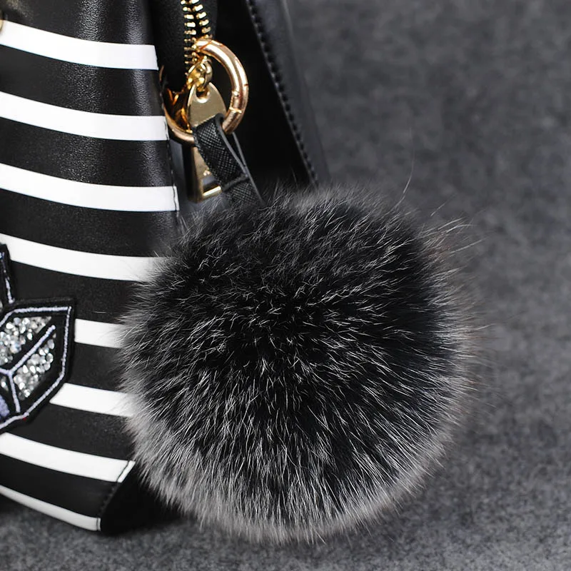 10 см-13 см натуральный шарик из меха лисы помпон из натурального меха помпон большие карамельные цвета натуральный мех помпон для сумок амулеты аксессуары