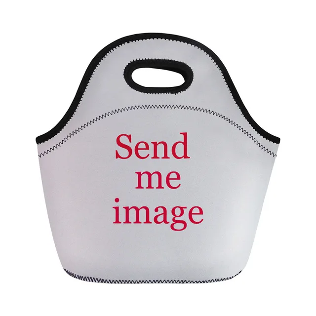 THIKIN 3D Alpaca Print Keep Warm Lunch Bag for Women Cute Kids Insulated School Lunch Box Family Picnic Insulated Bag Waterproof - Цвет: Custom