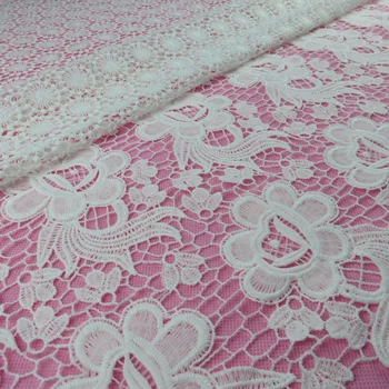 

Bilateral new skirt embroidery series milk water soluble embroidered fabrics The spot dress fabrics