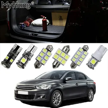 

For CITROEN C2 C-Elysee Car Led Interior Light Replacement Bulbs Dome Map Lamp Light Bright White T10 36mm 42mm 6PCS