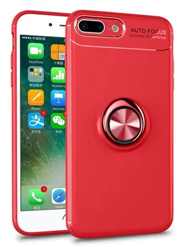 

Stand case Silicone with Ring for Apple IPhone 7 Plus/8 Plus Red