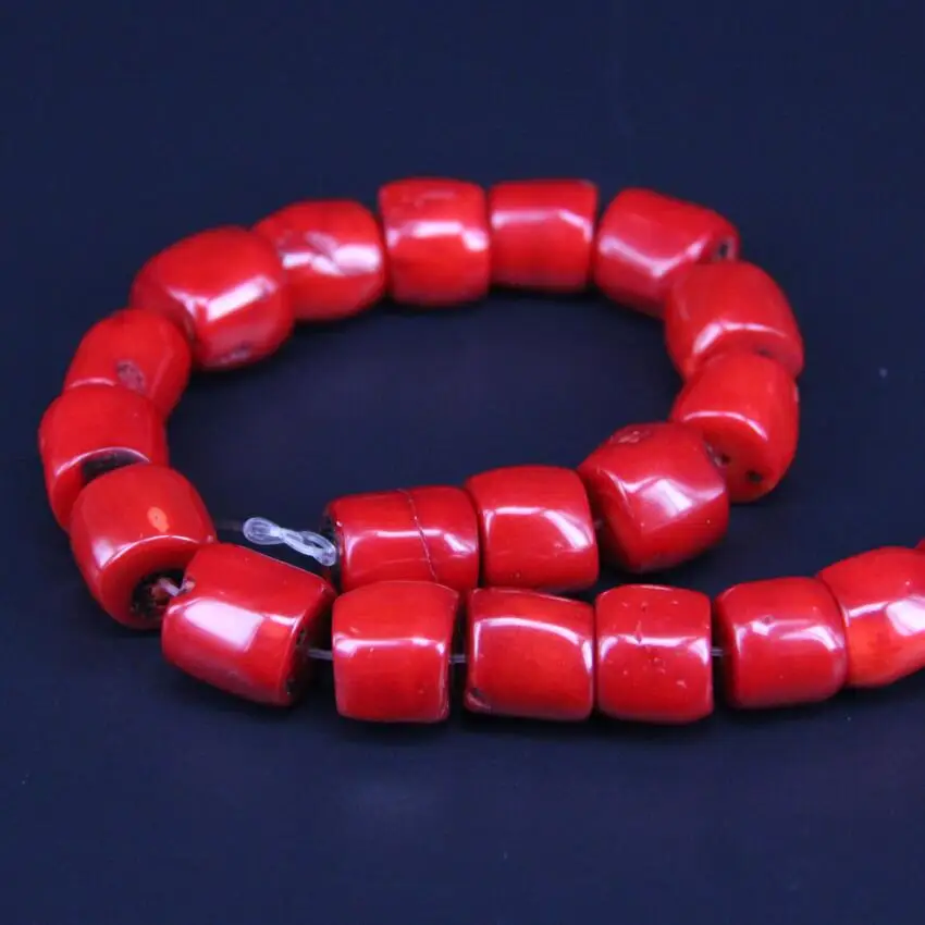 Бусины подвески из натурального красного бамбука 1 нить|beads charms|bamboo coralfor diy |