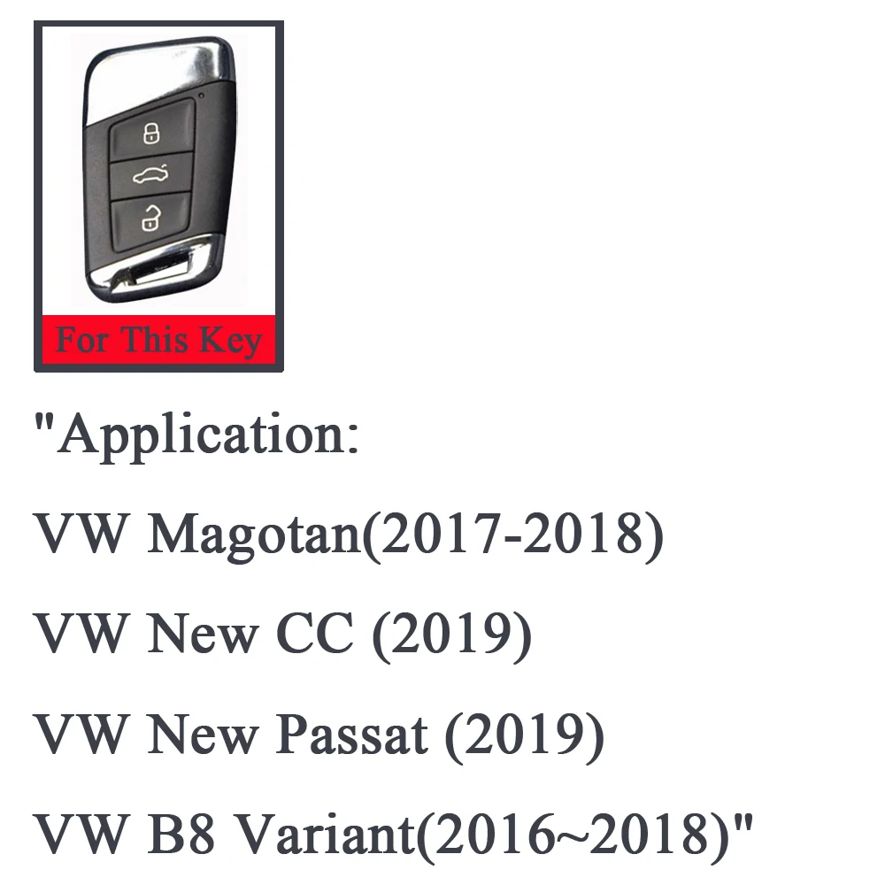 Подходит для идеального углеродного волокна 3 кнопки для VW Volkswagen MK2 Magotan(-) CC() Passat() чехол для ключа автомобиля