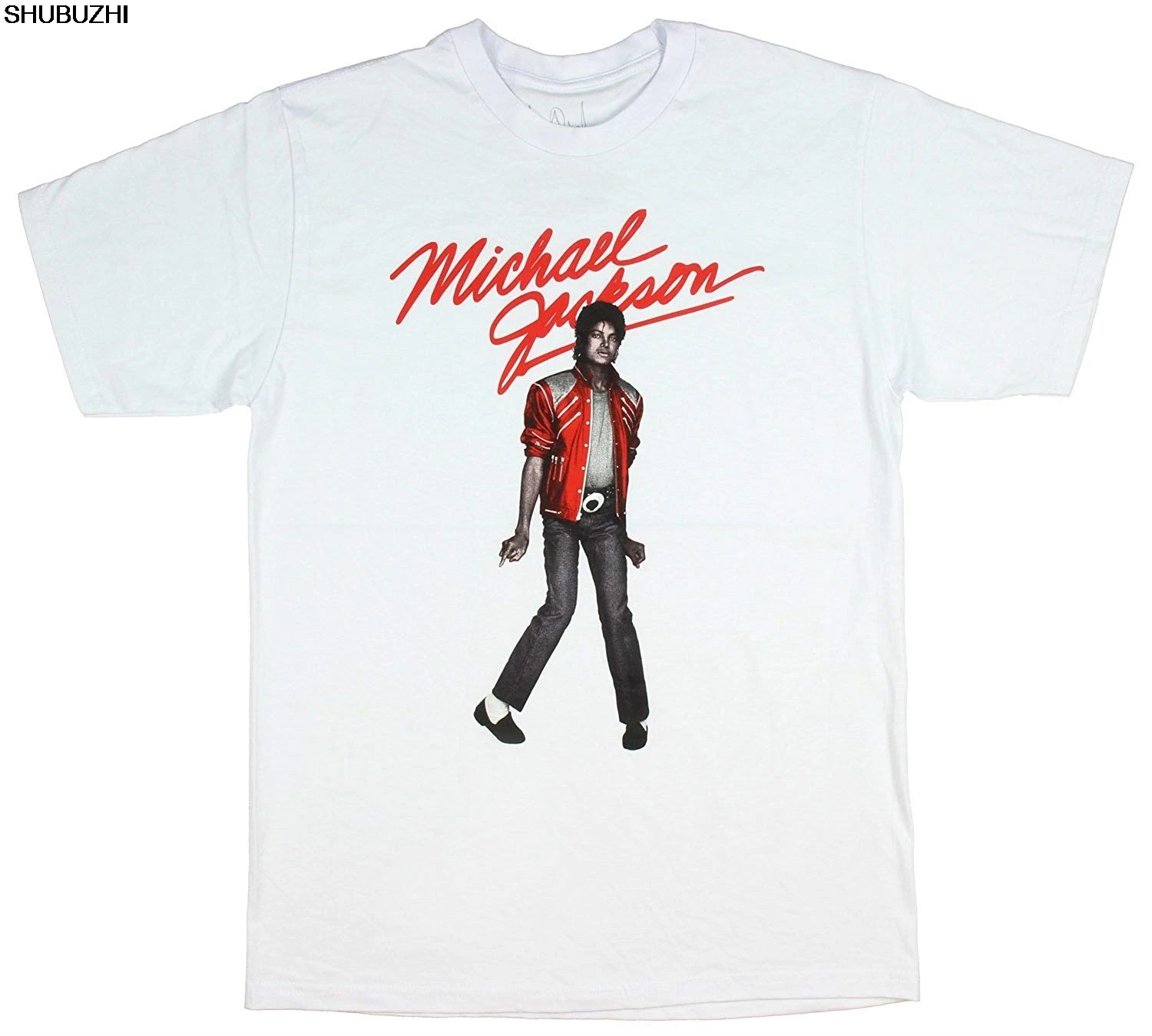 

Michael Jackson T Shirt Men's Beat It King of Pop Pose Tee Summer Short Sleeves New Fashion T-Shirt sbz4448