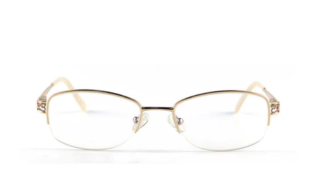 Bauhaus Ретро Винтажные женские очки для близорукости, оптическая оправа, модная оправа для очков, металлическая полуоправа, очки по рецепту