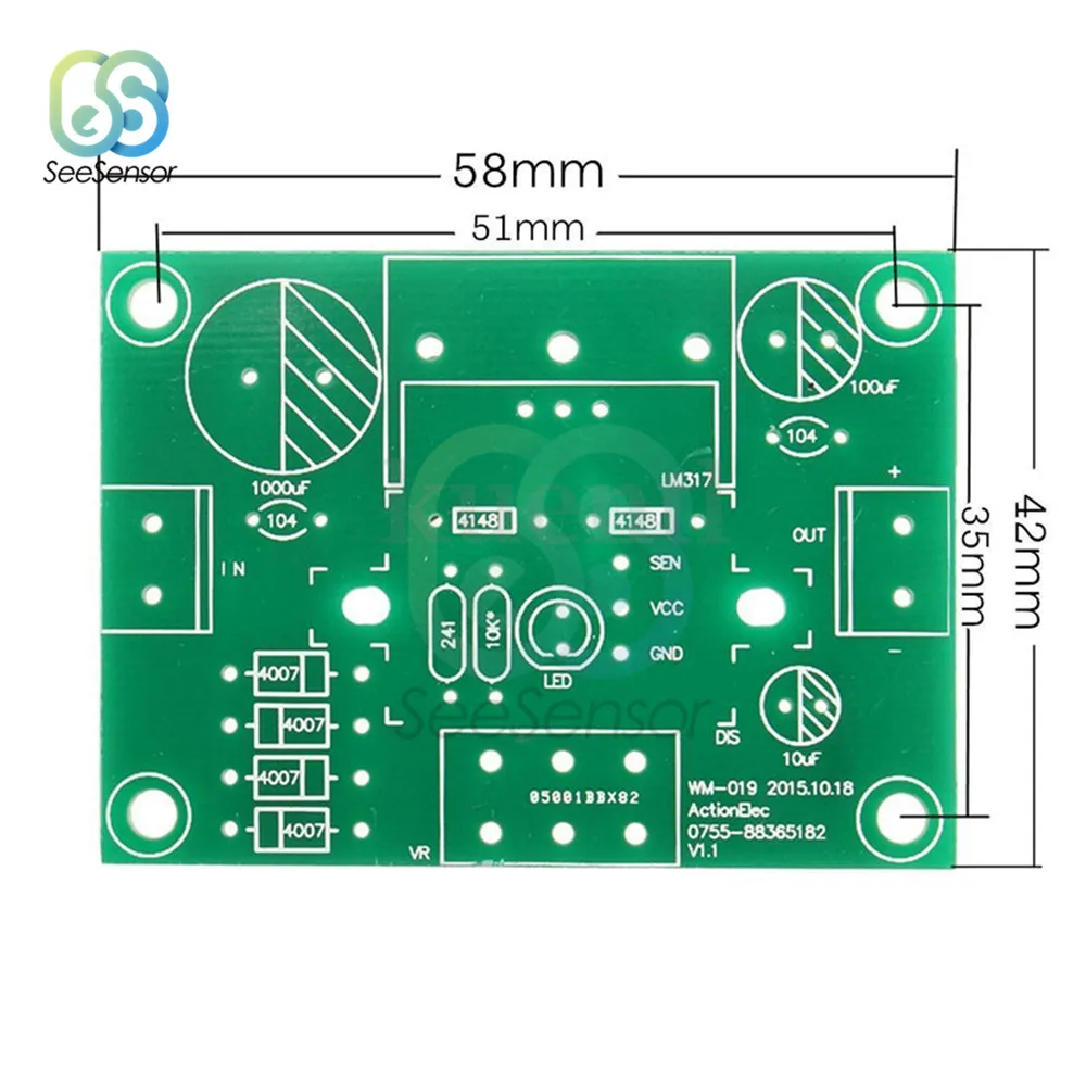 LM317 регулируемый блок питания, наборы, регулятор напряжения, производство, сделай сам, Электронная, большая, средняя школа, выпускной дизайн