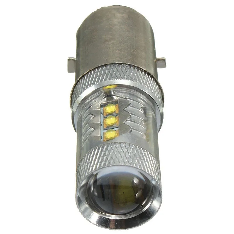 JX-LCLYL 12V BA20D H6 80W LED Headlight Fog Light DRL Bulb Motorcycle Bike Moped ATV