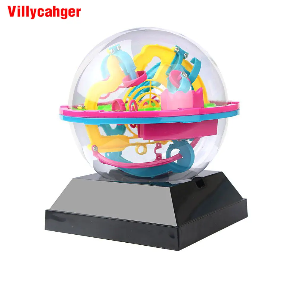 

100 Steps 3D Puzzle Ball Magic Intellect Ball With Black Base Protection Rack Puzzle Balance Logic Ability Game For Children