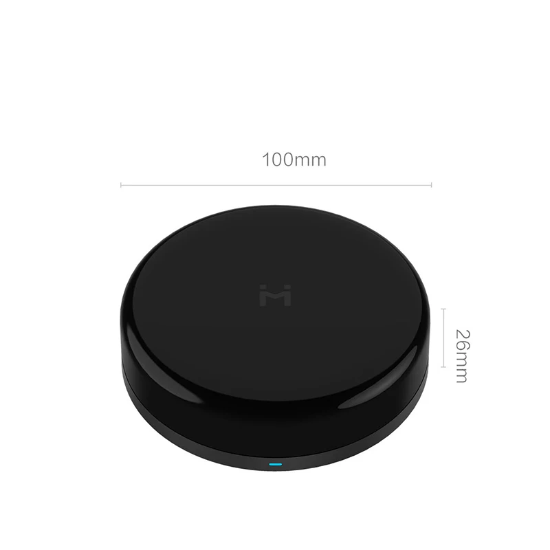 Черный Xiaomi xiaobay универсальный пульт дистанционного управления Встроенный Bluetooth 4,2 шлюз пульт дистанционного управления Лер переключатель синхронизации поддержка голосового управления - Цвет: Черный
