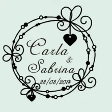 На заказ резиновая голова Свадебная Печать Романтический венок DIY Свадебные/свадебные приглашения, пожалуйста, резиновый штамп