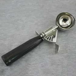Нержавеющая сталь мороженое Дишер Scoop Пластик ручка Кухня ложка инструмент 5 размеров