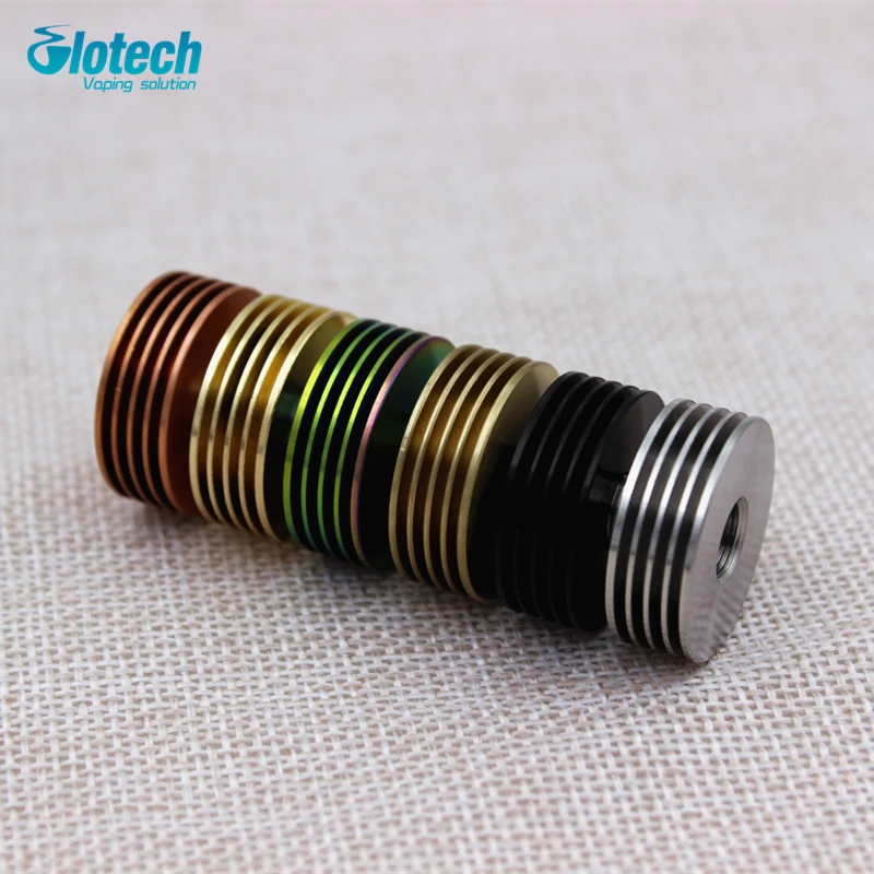 

Glotech 50pcs Heat Sink Adaptor 510 Finned Heat Sink for Rebuildable Atomizers 510 Thread Bottom attached Fit 510 RDA Mod Box