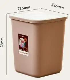 

12L Brief Pressing Type Trash Can Household Garbage with Lid by push button