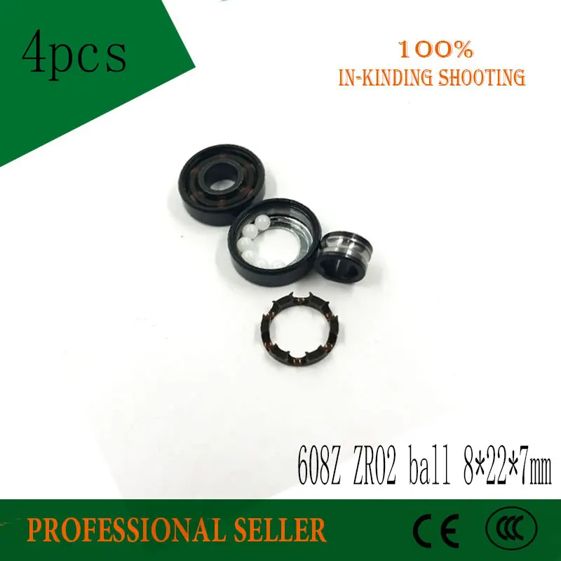Free shipping 4pcs 608 Zro2 Hybrid Ceramic 608 Inline Skate Bearing 608Z Abec11 for Skateboard Speed Skate Roller Hand Spinner Free shipping 4pcs 608 Zro2 Hybrid Ceramic 608 Inline Skate Bearing 608Z Abec11 for Skateboard Speed Skate Roller Hand Spinner
