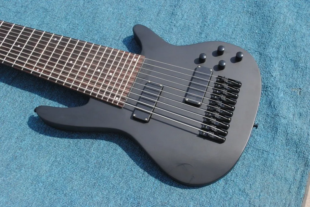 Новая+ завод+ Изготовленные На Заказ 10 Струны для электрической Басс гитара из палисандра гриф гитары, матовый черный бас 10 бас