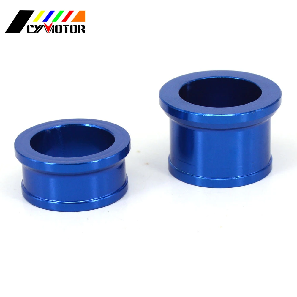 CNC Blue Billet Front Wheel Hub Axle Spacers for YAMAHA YZ YZ125 YZ250 08-2020 YZF YZ250F YZ450F 2008-2013 YZX YZ250X YZ125X images - 6