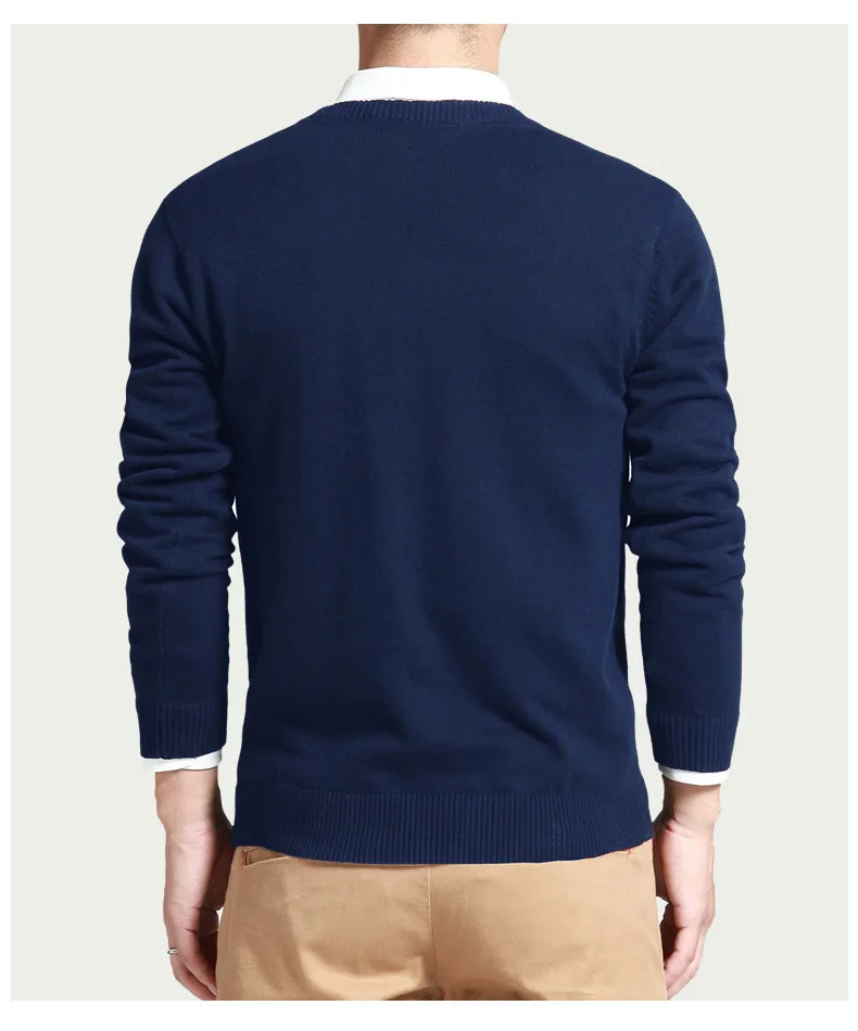 Высококачественный зимний мужской свитер, трикотажный пуловер, тонкий v-образный вырез, брендовая мужская одежда, свитера в полоску, тонкий мужской свитер, плюс
