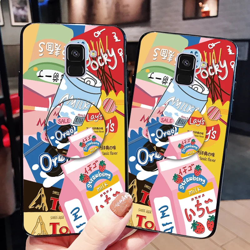 Новый чехол с граффити для Samsung A8 A9 Star Многофункциональный силиконовый
