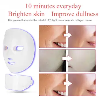 

7 Colors Photon Mask Skin Rejuvenation Face Neck Skin Tightening Lifting Skin Rejuvenation Face Beauty LED Face Mask Machine