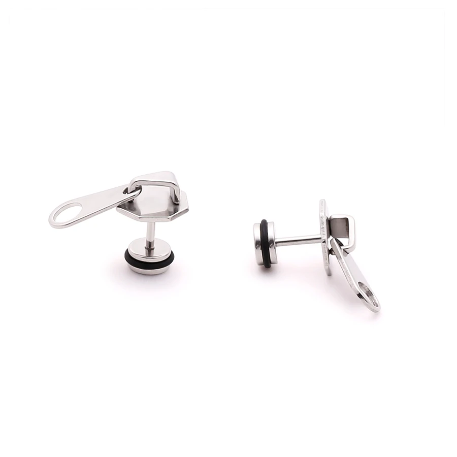 Серьги в виде молнии для мужчин и женщин 1 пара|ear studs|fashion studszipper earrings |