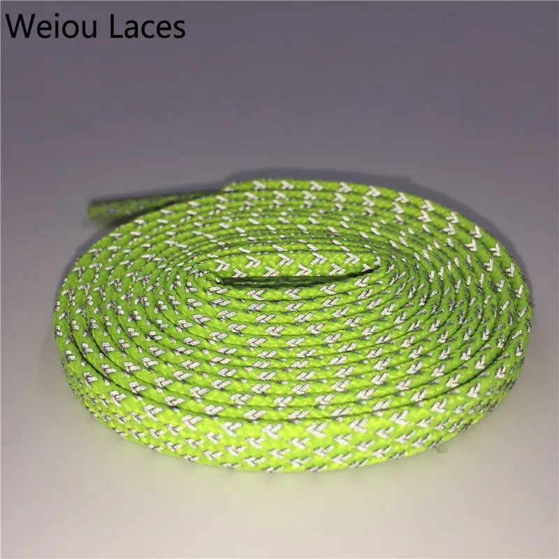 Weiou Night Run High Light 3M Flat Reflective Shoe Lace Trekking Boots Bootlace Shoelaces For Adults Kids Sports Ultra boots 350