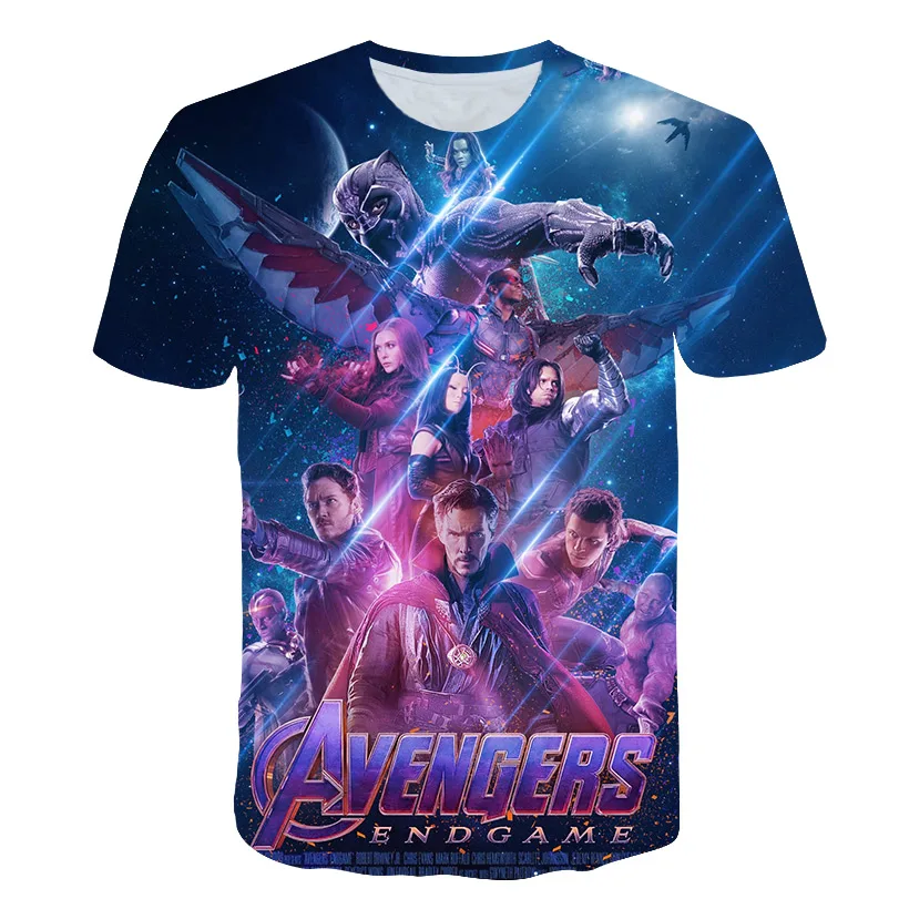 New arrive movie marvel Avengers Endgame t shirt men women 3D printed novelty fashion tshirt streetwear casual summer